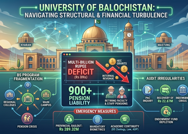 Navigating the Precipice: University of Balochistan Fights Structural and Financial Turbulence
