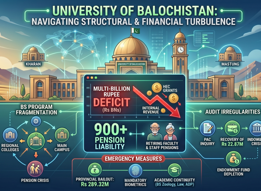 Navigating the Precipice: University of Balochistan Fights Structural and Financial Turbulence